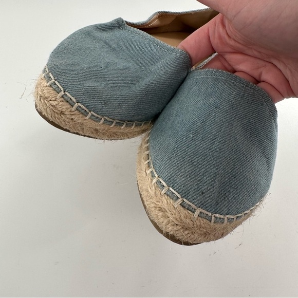 Espirit womens Wyoming flats size 6.5 blue denim pointy toe Espadrilles loafers - Picture 9 of 12